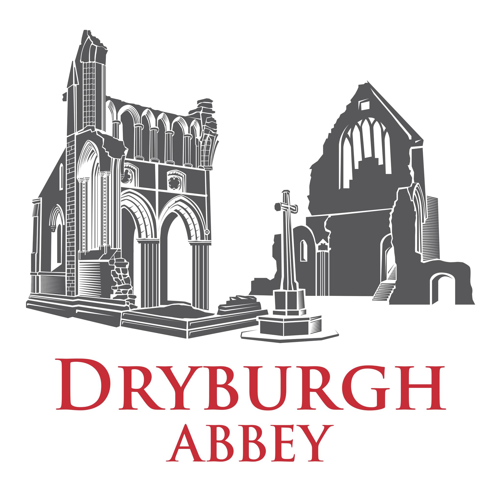 Dryburgh Abbey Illustration example Graphic Design West Lothian